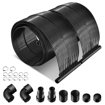 2 Pieces 16.4 Feet Weatherproof Solar Pool Heating System, Black Swimming Pools at Gallery Canada