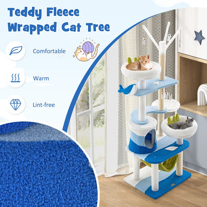 Multi-Level Cat Tower, Sisal Scratching Posts, Blue Cat Trees Condos & Scratchers at Gallery Canada