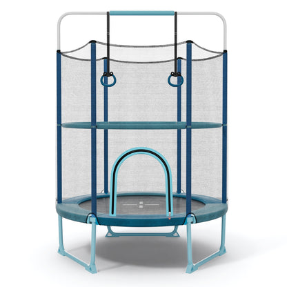 60 Inch Trampoline With Gymnastic Bar And Rings, Blue Trampolines at Gallery Canada