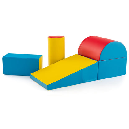 5-Piece Kids Climb And Crawl Activity Playset, Red Climbers & Slides Red at Gallery Canada