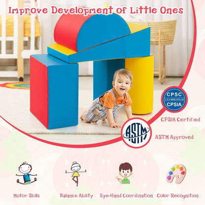5-Piece Kids Climb And Crawl Activity Playset, Red Climbers & Slides at Gallery Canada
