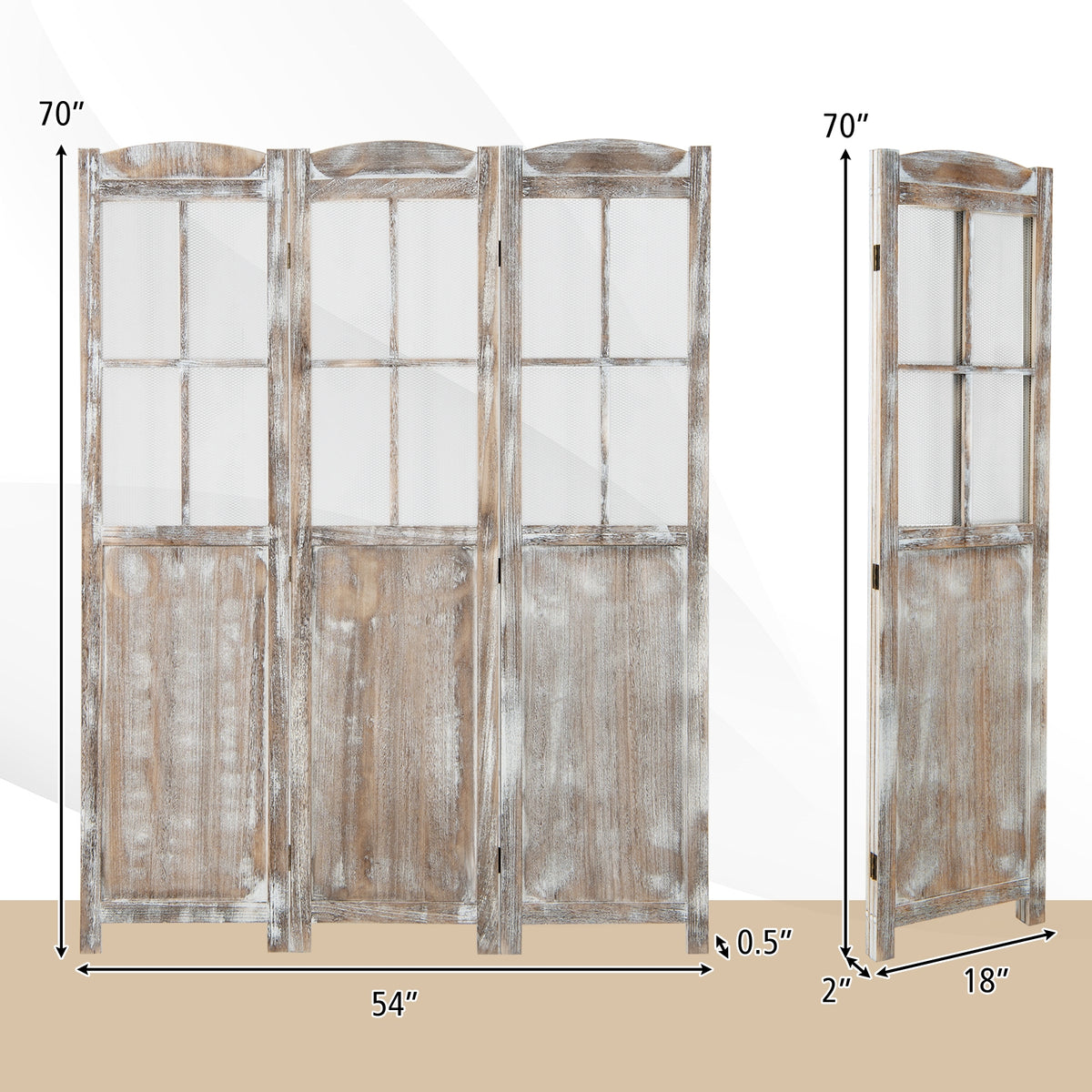 6 Feet Folding Privacy Screen, Coffee Room Dividers at Gallery Canada
