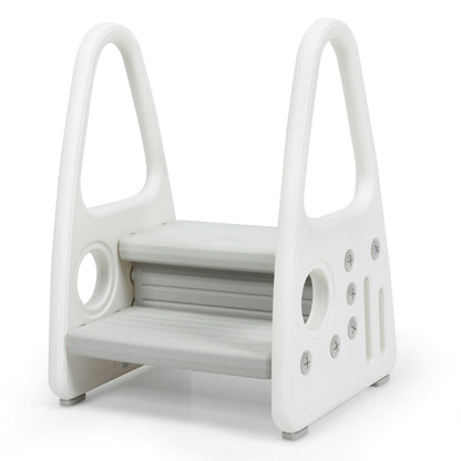 Kids Step Stool With Armrest, For Kitchen Toilet Potty Training, Gray Toddler & Kids Furniture at Gallery Canada