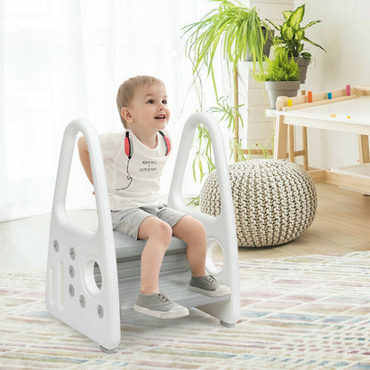 Kids Step Stool With Armrest, For Kitchen Toilet Potty Training, Gray Toddler & Kids Furniture at Gallery Canada