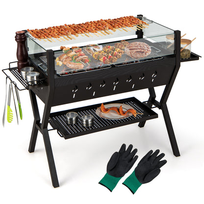 BBQ Grill, Wind Guard, Seasoning Racks, Charcoal Outdoor Grills at Gallery Canada