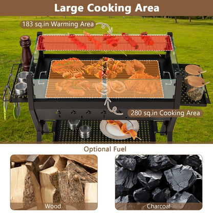 BBQ Grill, Wind Guard, Seasoning Racks, Charcoal Outdoor Grills at Gallery Canada