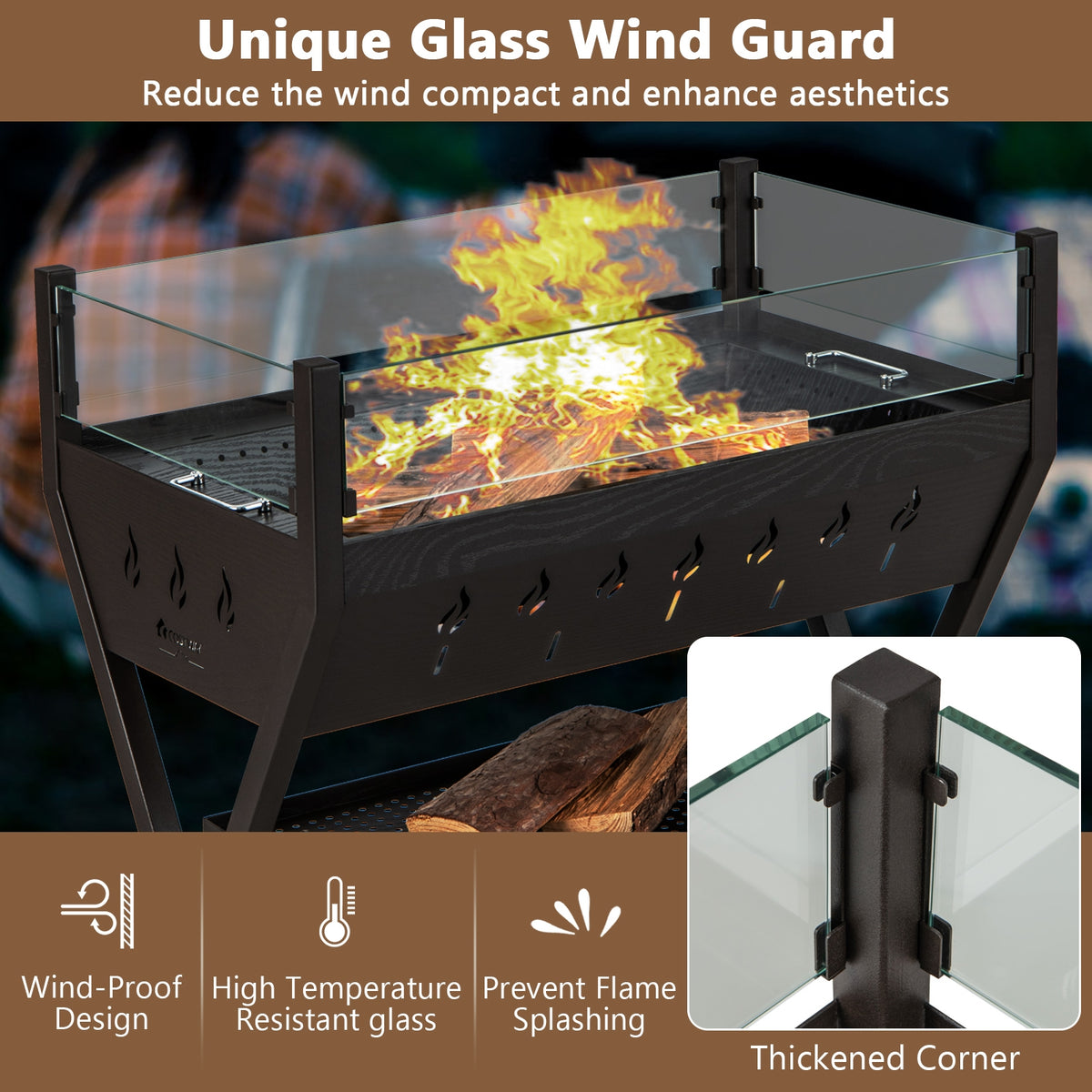 BBQ Grill, Wind Guard, Seasoning Racks, Charcoal Outdoor Grills at Gallery Canada