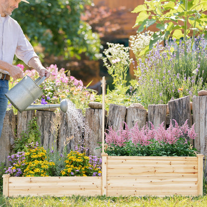 Raised Garden Bed With Trellis, Natural Raised Garden Beds at Gallery Canada