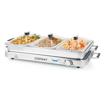 Electric Warming Tray, Temperature Control, Silver Food Warmers & Burners at Gallery Canada