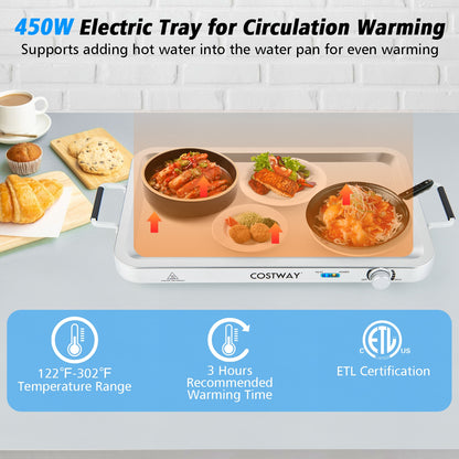 Electric Warming Tray, Temperature Control, Silver Food Warmers & Burners at Gallery Canada