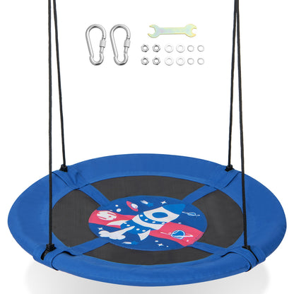 40 Inches Saucer Tree Swing, Adjustable Ropes, 900D Oxford Fabric, Rocket Swing & Playsets at Gallery Canada