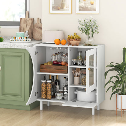 Kitchen Sideboard With Glasses Holder, White Sideboards Cabinets & Buffets at Gallery Canada