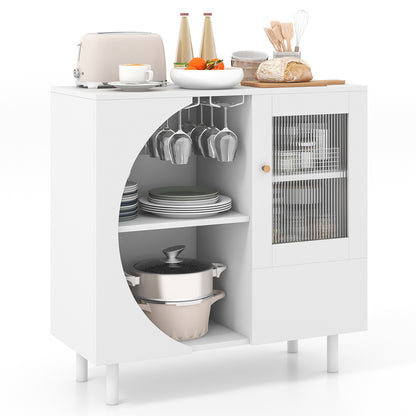 Kitchen Sideboard With Glasses Holder, White Sideboards Cabinets & Buffets at Gallery Canada