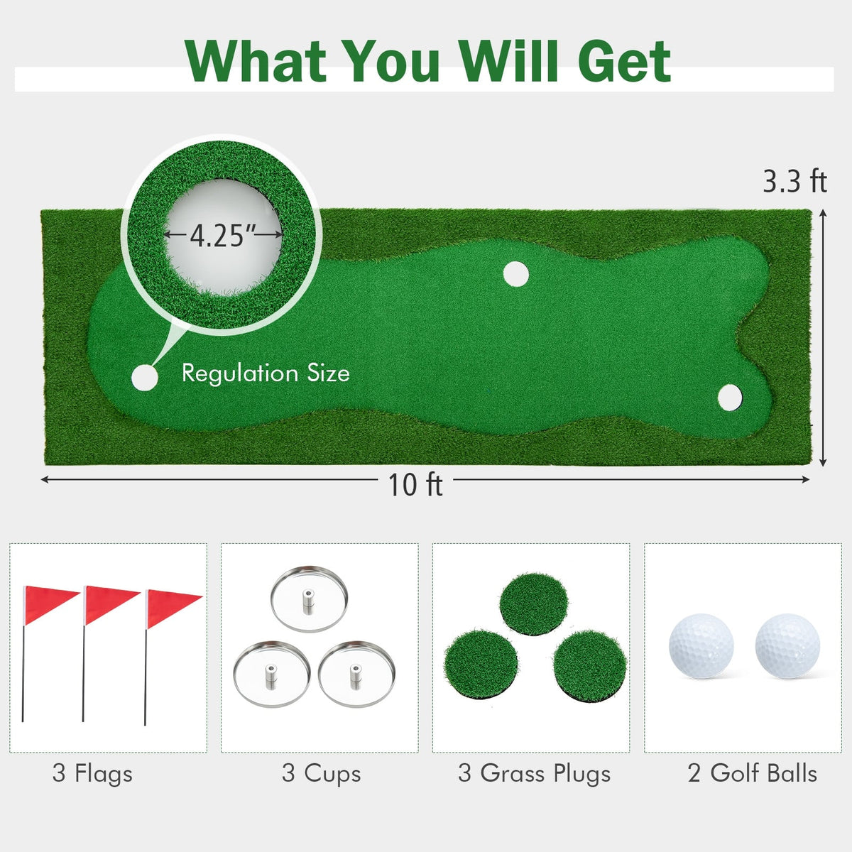 Golf Putting Green, Artificial Grass Turf, S, Green Golf at Gallery Canada