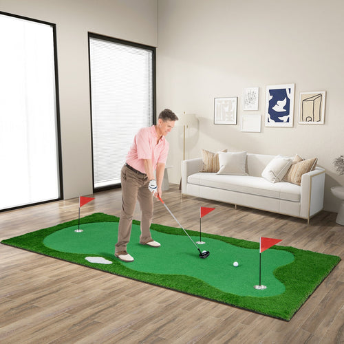 Golf Putting Green, Artificial Grass Turf, L Size, Green