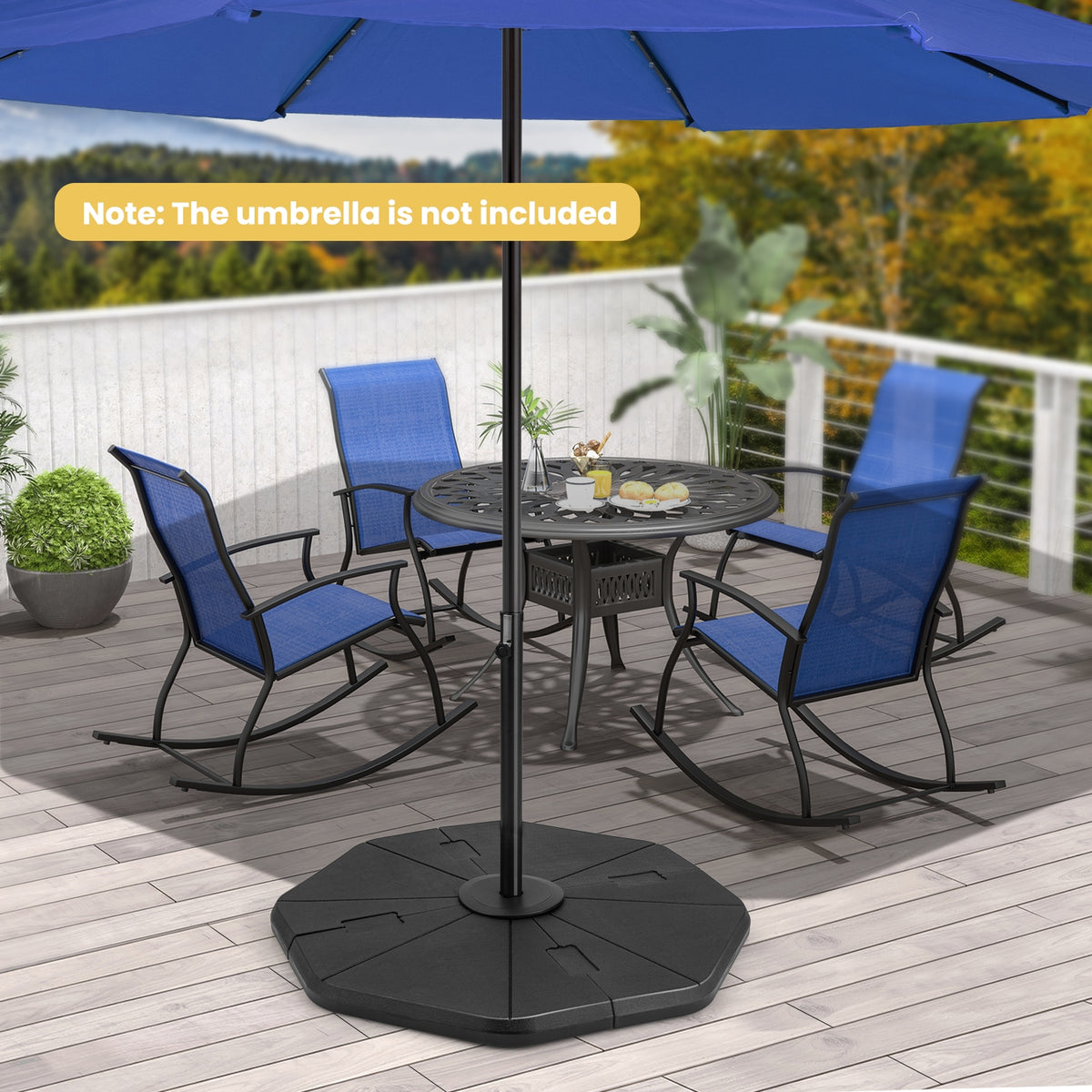 Fillable Umbrella Base Stand, 4-Piece, Black Outdoor Umbrella Bases at Gallery Canada
