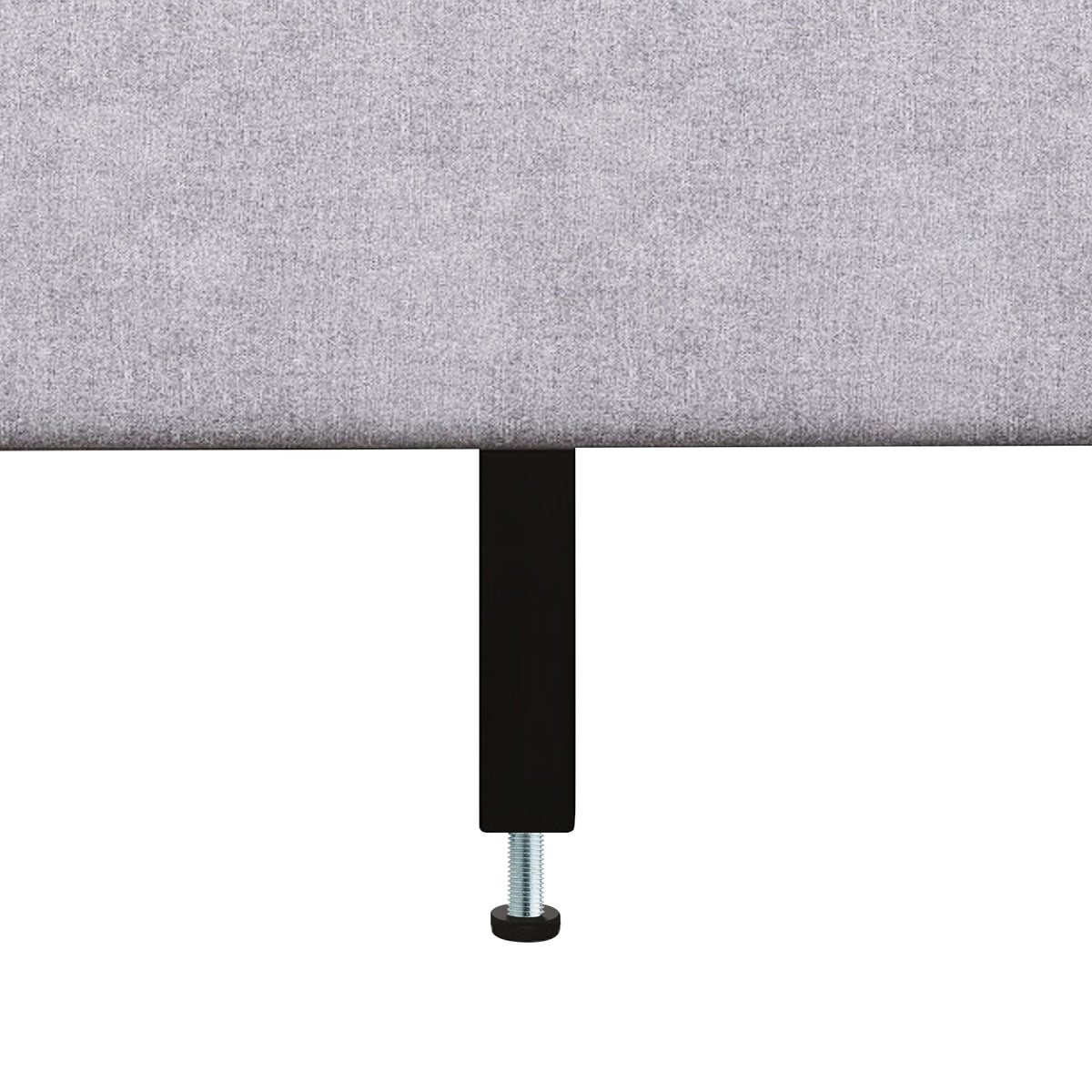 Queen Size Upholstered Platform Bed with Button Tufted Headboard-Queen Size, Gray Simple Bed Frame at Gallery Canada