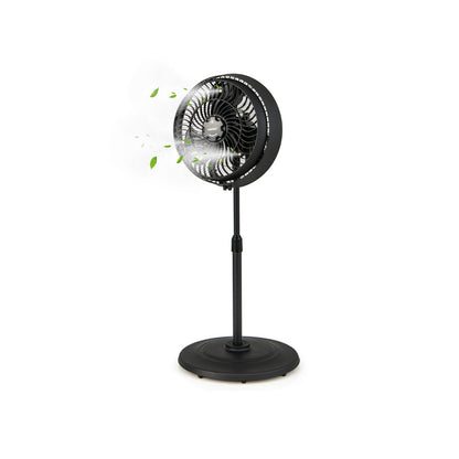 16 Inch Outdoor Misting Fan, Oscillating Pedestal, 3 Mist Levels, Black Fans at Gallery Canada