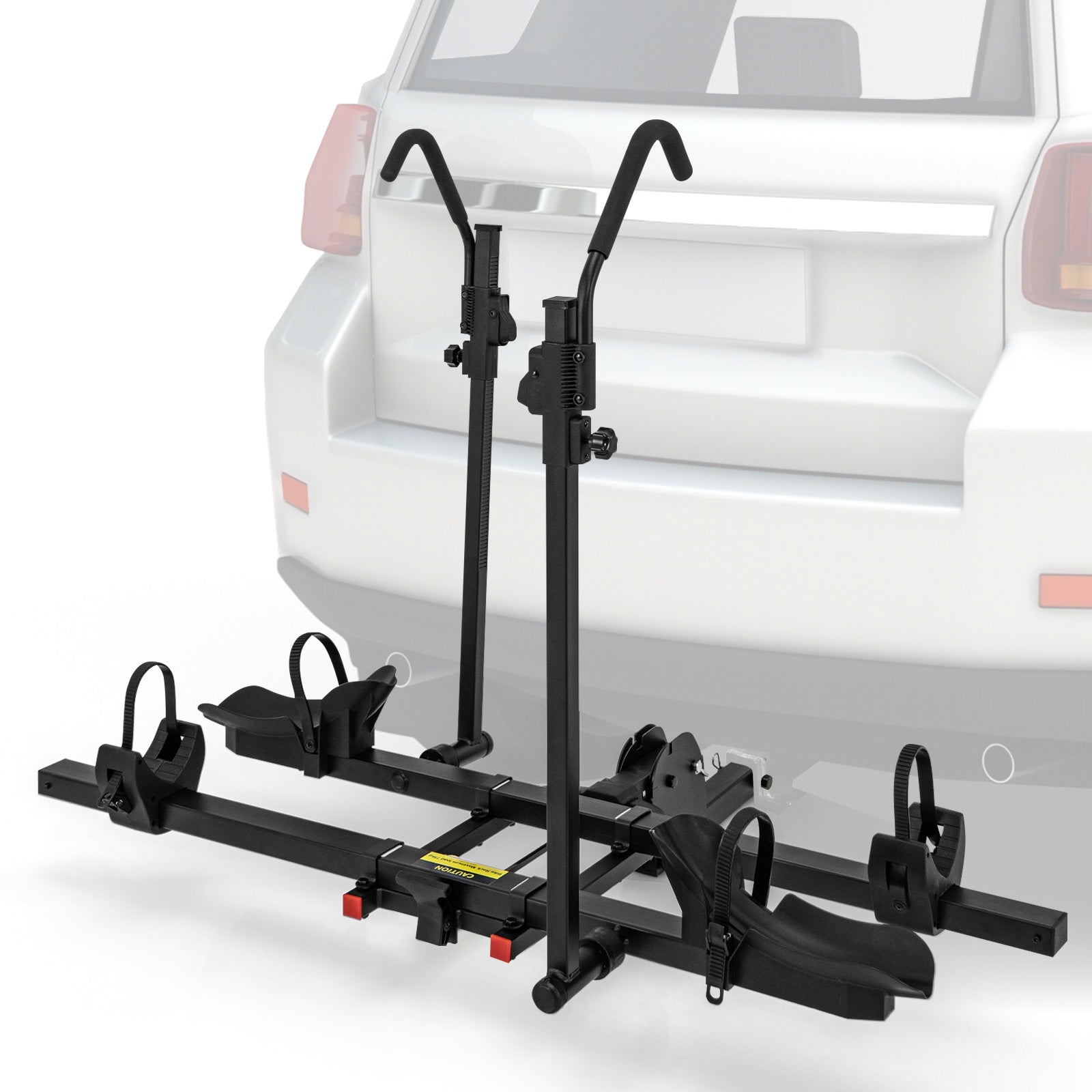 2 Inch Hitch Mount Bike Rack, 2-Bike Platform Carrier, Tilt-able Design, Black Garages at Gallery Canada