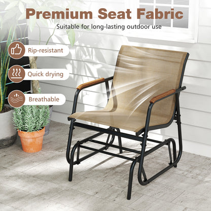 3-Piece Outdoor Glider Bistro Set, Tempered Glass Top, Metal Frame, Coffee Patio Conversation Sets at Gallery Canada