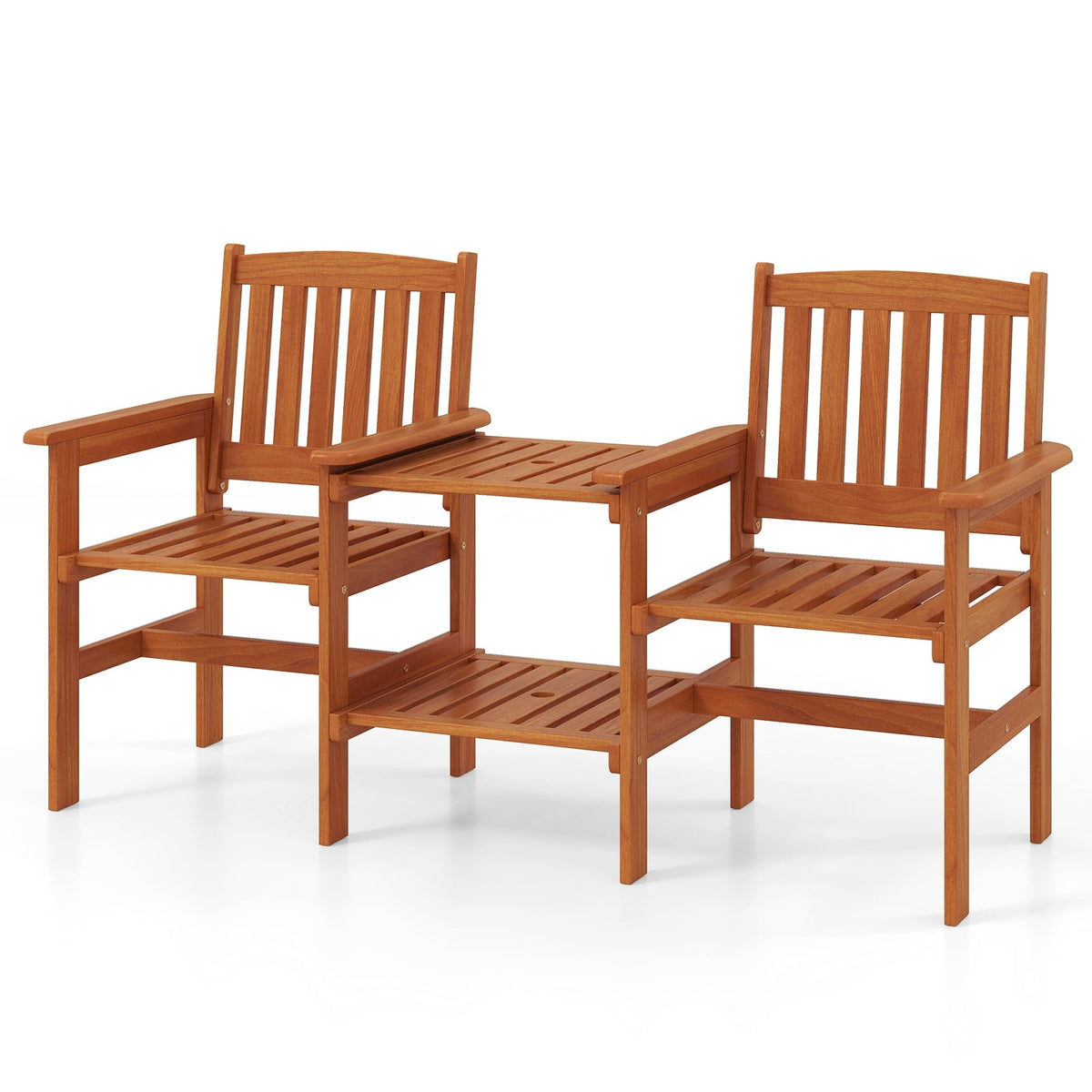 2-Seater Patio Furniture Set, 1.57 Inch Umbrella Hole, Natural Patio Conversation Sets at Gallery Canada