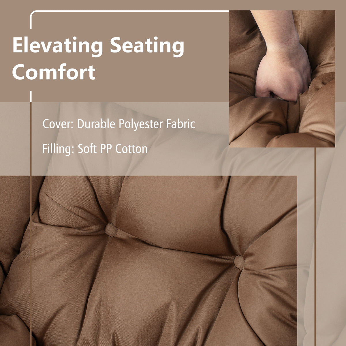 Modern Accent Sofa Chair, With Folding Footrest And Side Pocket, Brown Accent Chairs at Gallery Canada