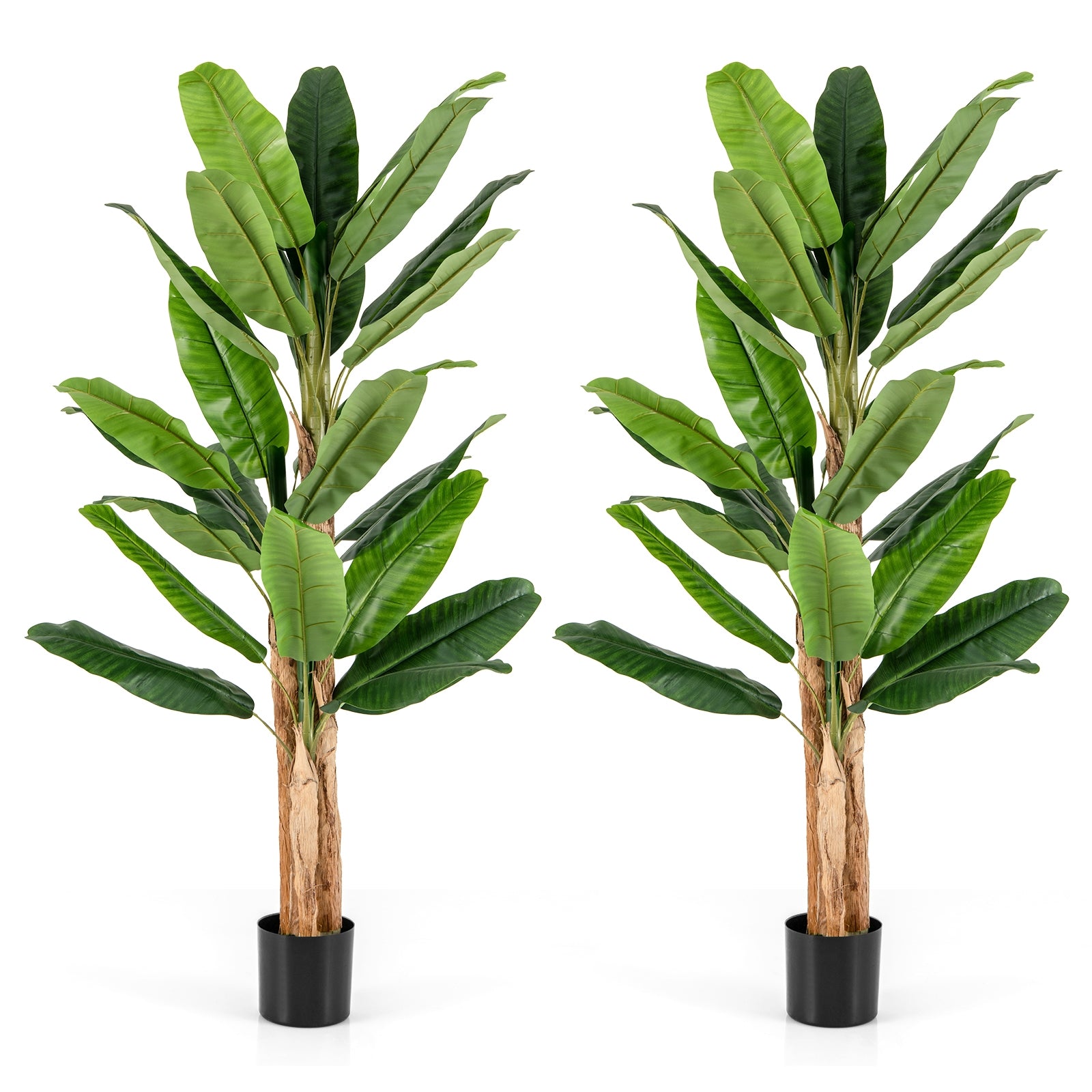 Artificial Banana Tree, 6.5 Feet Tall, 27 Large Leaves Faux Plants at Gallery Canada