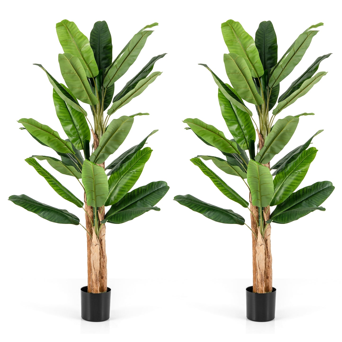 Artificial Banana Tree, 6.5 Feet Tall, 27 Large Leaves Faux Plants at Gallery Canada