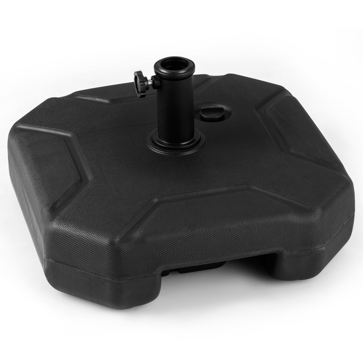 17 Inch 88 LBS Heavy-Duty Fillable Umbrella Base, Black Outdoor Umbrella Bases Black at Gallery Canada