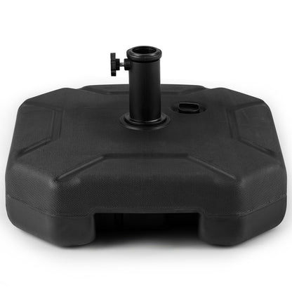 17 Inch 88 LBS Heavy-Duty Fillable Umbrella Base, Black Outdoor Umbrella Bases at Gallery Canada