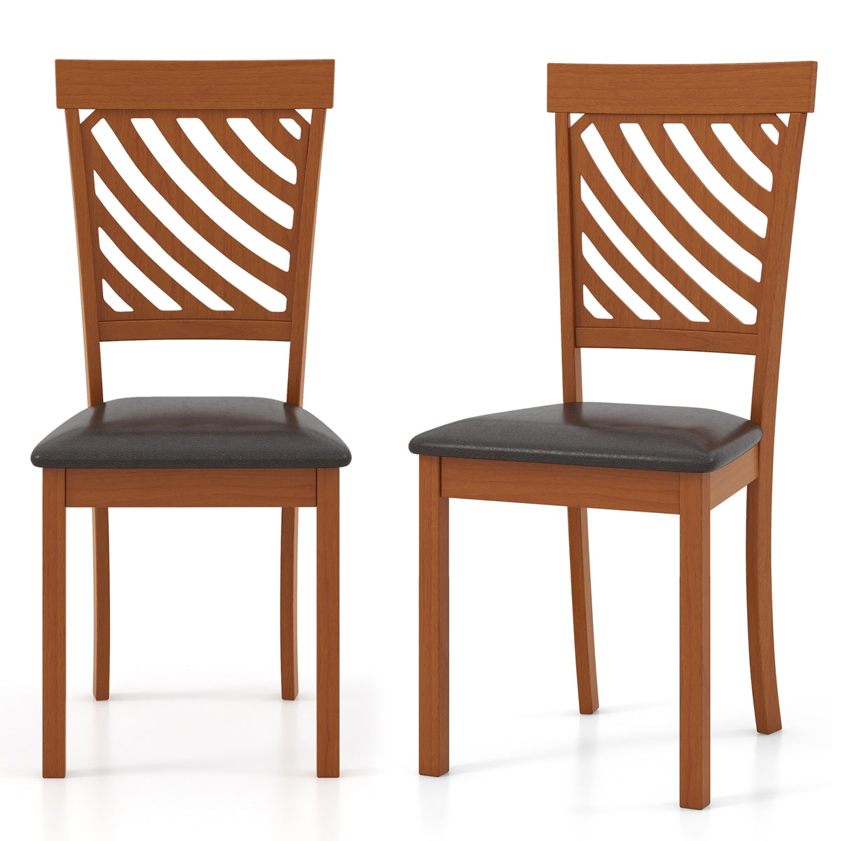 Dining Chair Set, Rubber Wood Legs, Ergonomic Back, Walnut Dining Chairs at Gallery Canada