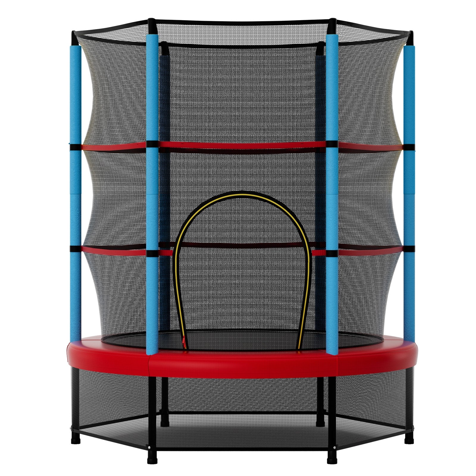 Kids Trampoline With Safety Enclosure Net, Navy Trampolines at Gallery Canada