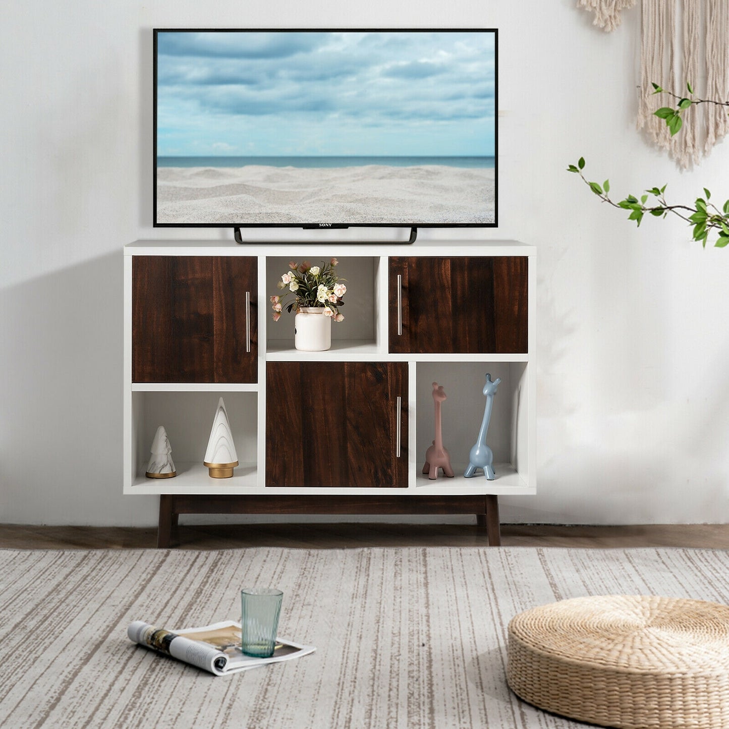 Wood Display Sideboard Storage Cabinet Entertainment Centers & TV Stands at Gallery Canada