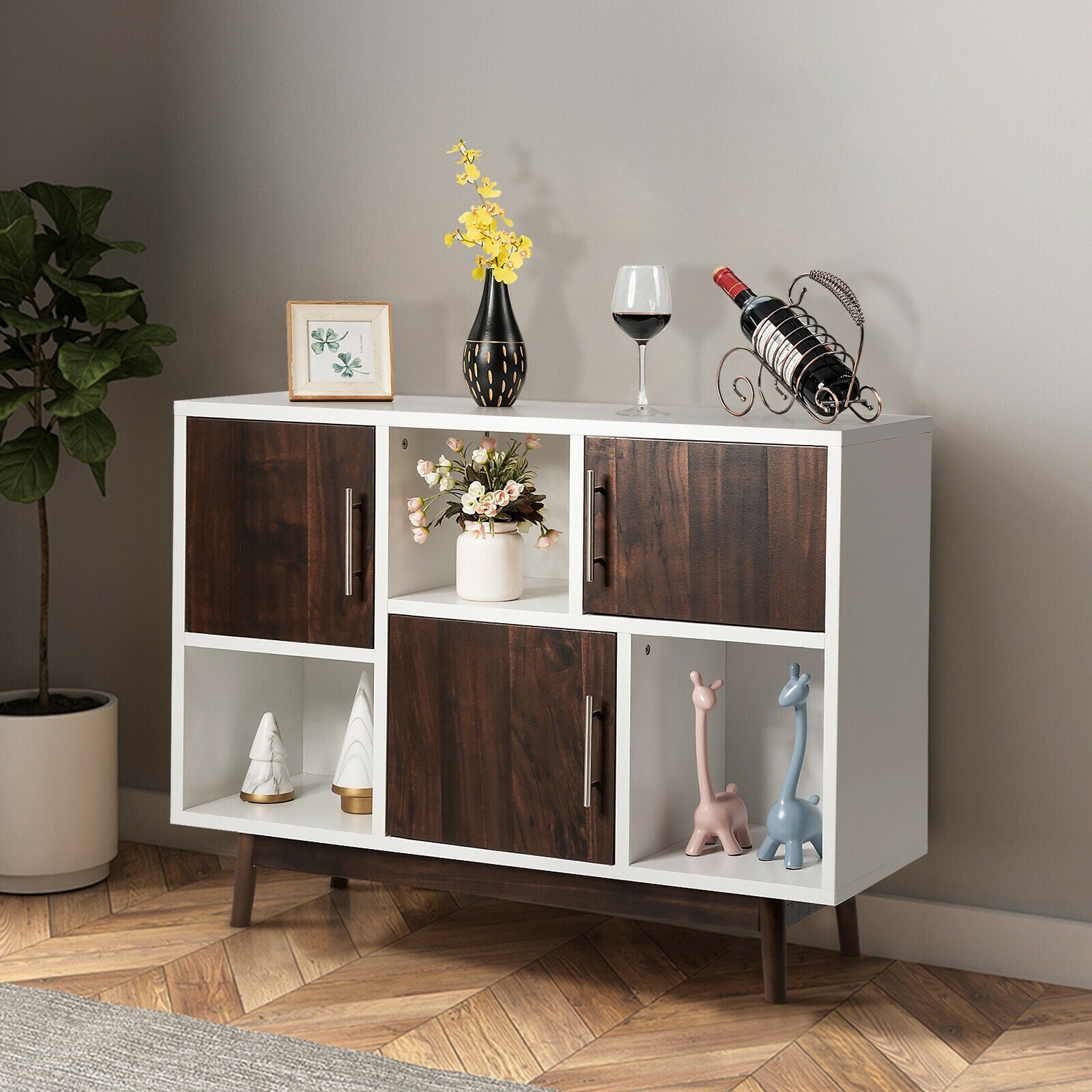 Wood Display Sideboard Storage Cabinet Entertainment Centers & TV Stands at Gallery Canada