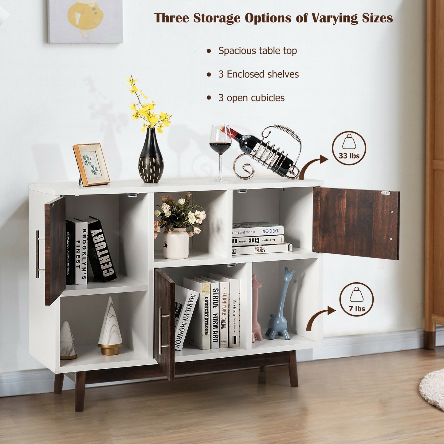 Wood Display Sideboard Storage Cabinet Entertainment Centers & TV Stands at Gallery Canada