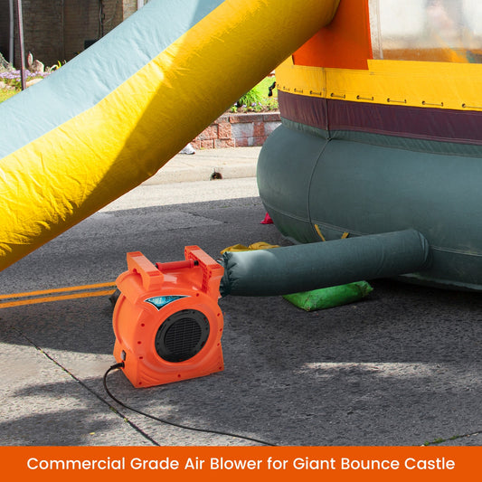 1500W 2 HP Commercial Air Blower, Giant Outdoor Inflatable Bounce House, Orange Air Blowers Orange at Gallery Canada