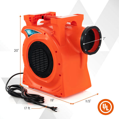 1500W 2 HP Commercial Air Blower, Giant Outdoor Inflatable Bounce House, Orange Air Blowers at Gallery Canada
