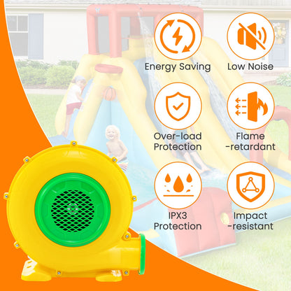 950W Air Blower Pump Fan With Handle, Ground Stakes, Yellow Air Blowers at Gallery Canada