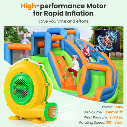 950W Air Blower Pump Fan With Handle, Ground Stakes, Yellow Air Blowers at Gallery Canada