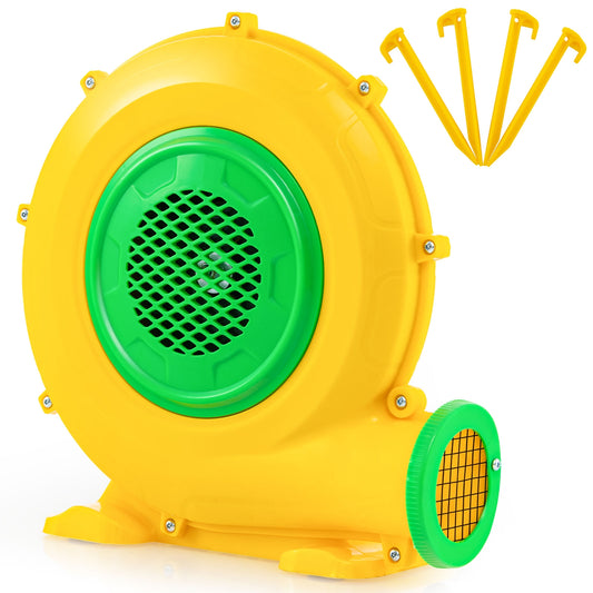 480W Air Blower Air Pump Fan with Convenient Handle and Ground Stakes-480W, Yellow Air Blowers Yellow at Gallery Canada