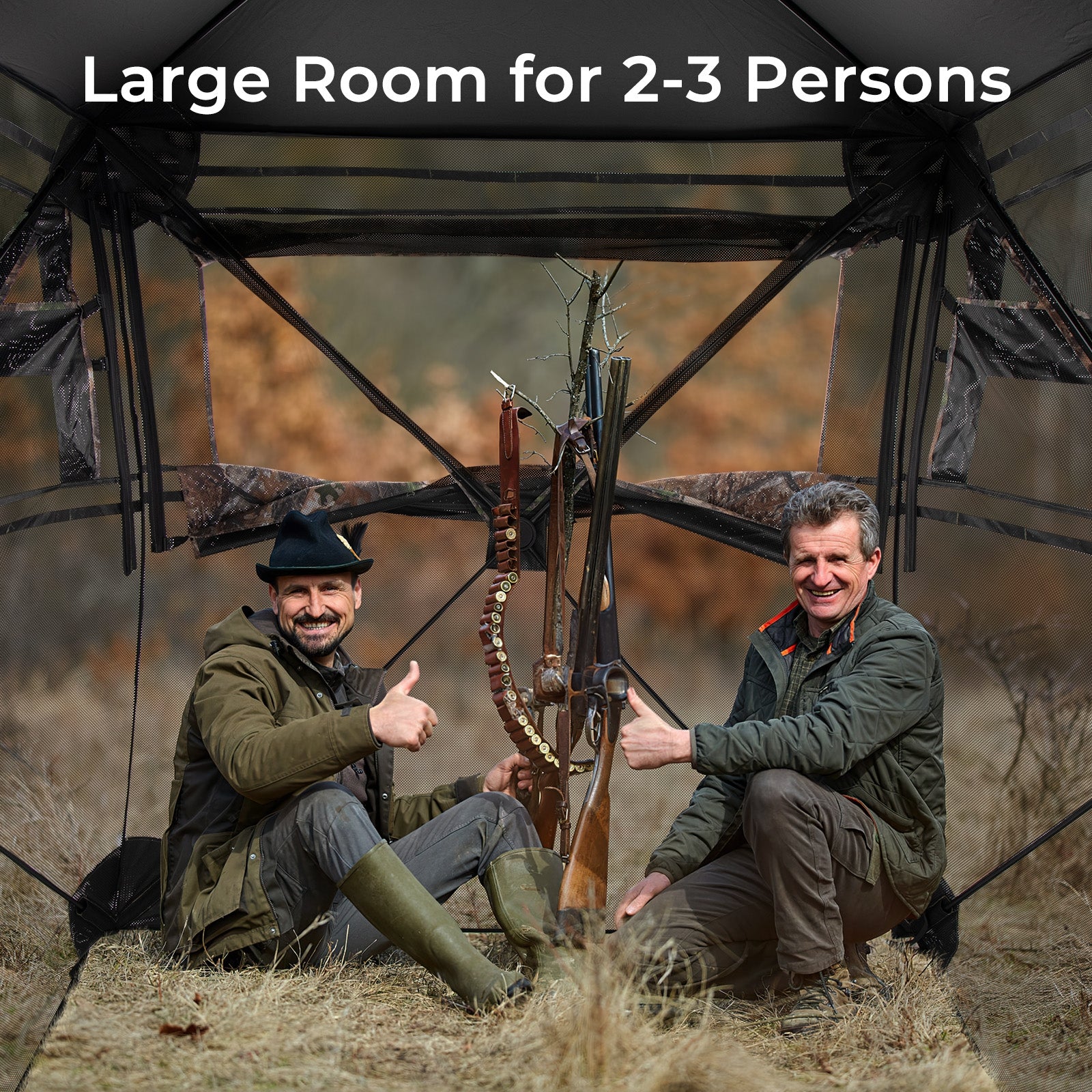 Hunting Blind, 360 Degree See-Through, For 2-3 Person, Camouflage Tents at Gallery Canada