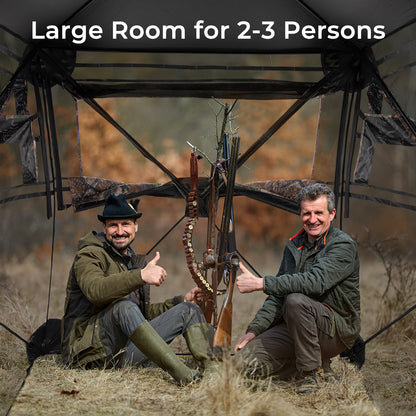 Hunting Blind, 360 Degree See-Through, For 2-3 Person, Camouflage Tents at Gallery Canada