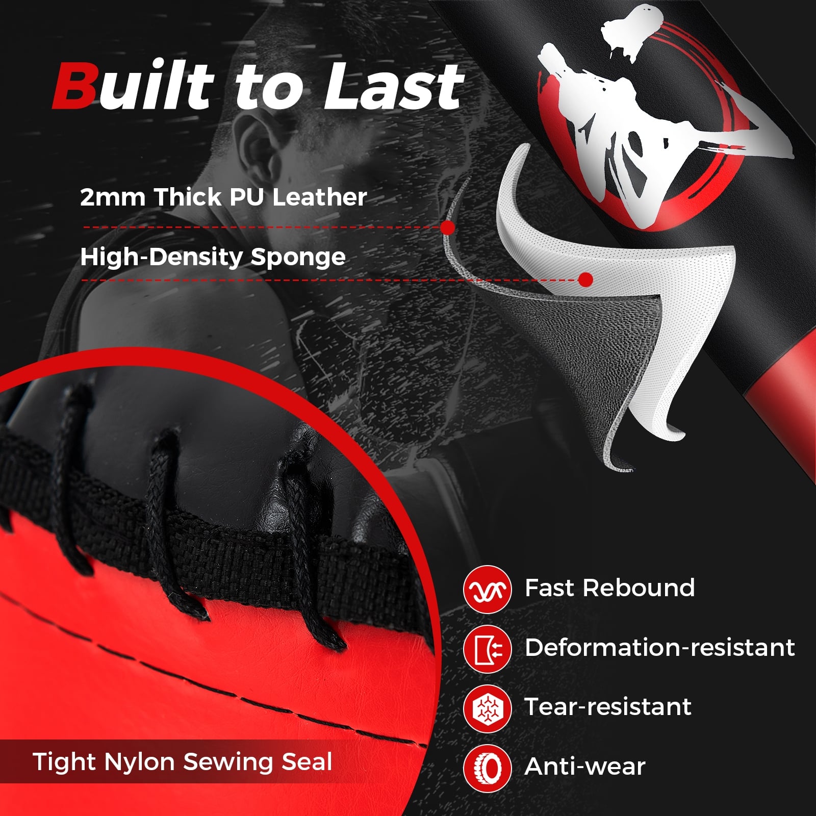 70 Inch Freestanding Punching Bag, Fillable Base, 12 Suction Cups Boxing & Martial Arts at Gallery Canada