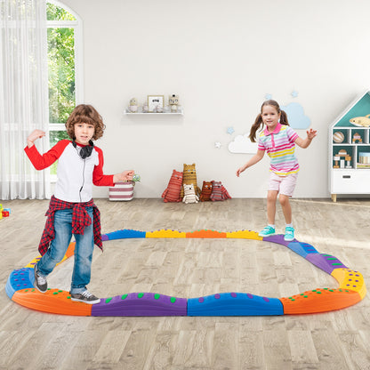 Kids Wavy Balance Beam, Textured Non-Slip Surface, Blue Orange Toy Sports at Gallery Canada