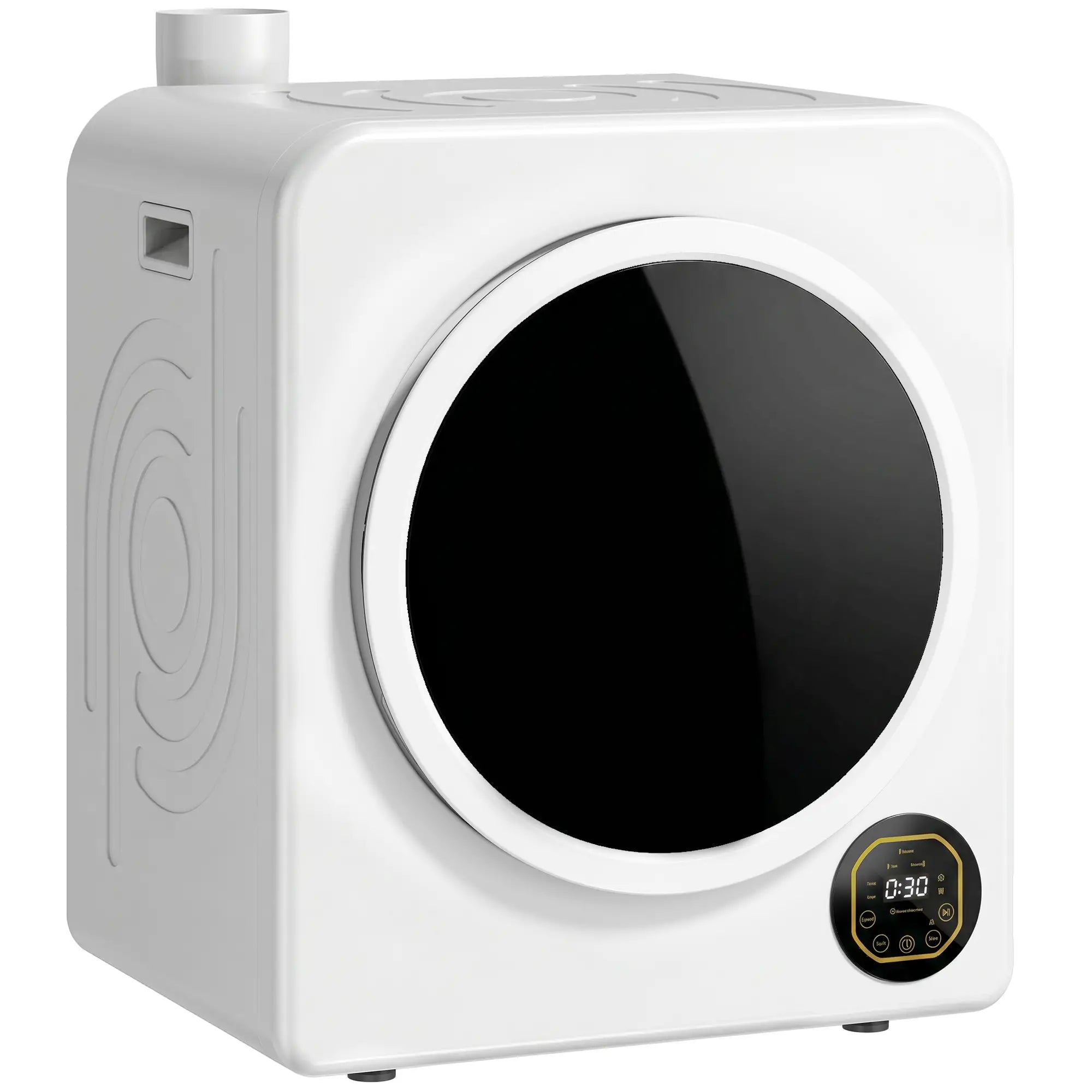 Clothes Dryer with 6 Drying Modes, Laundry Dryer with Stainless Steel Tub 18 lbs, White Dryer Machines at Gallery Canada