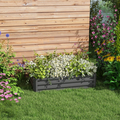 Galvanized Raised Garden Bed, Outdoor Planter Box, 4' x 2' x 1', Light Grey Galvanized Planter Boxes at Gallery Canada