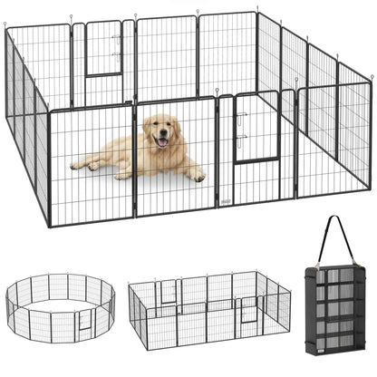 16 Panels Dog Playpen, 39" Height, Portable DIY, For Large Dogs Houses, Kennels & Pens at Gallery Canada