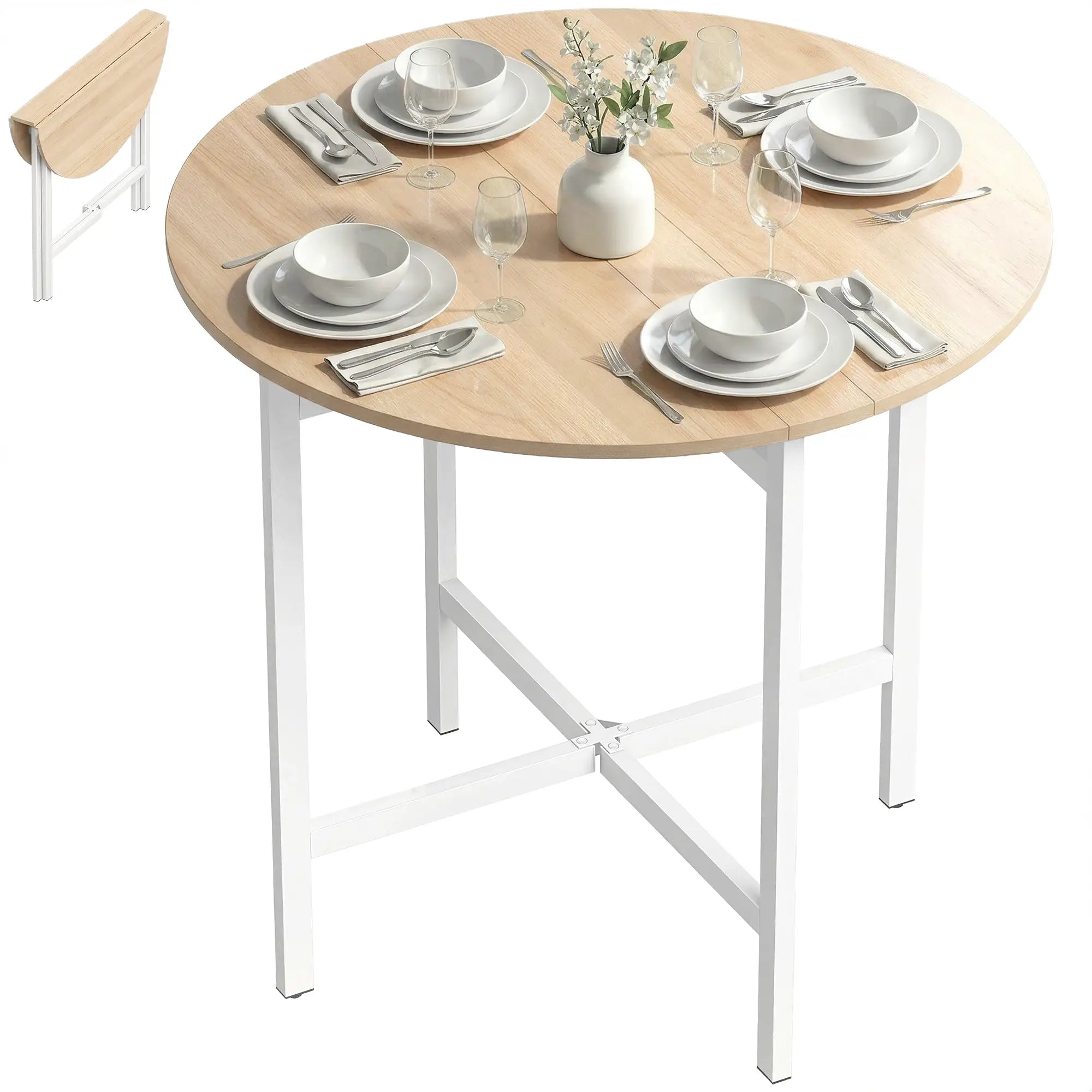 Folding Dining Table For 2-4 People, 31.5