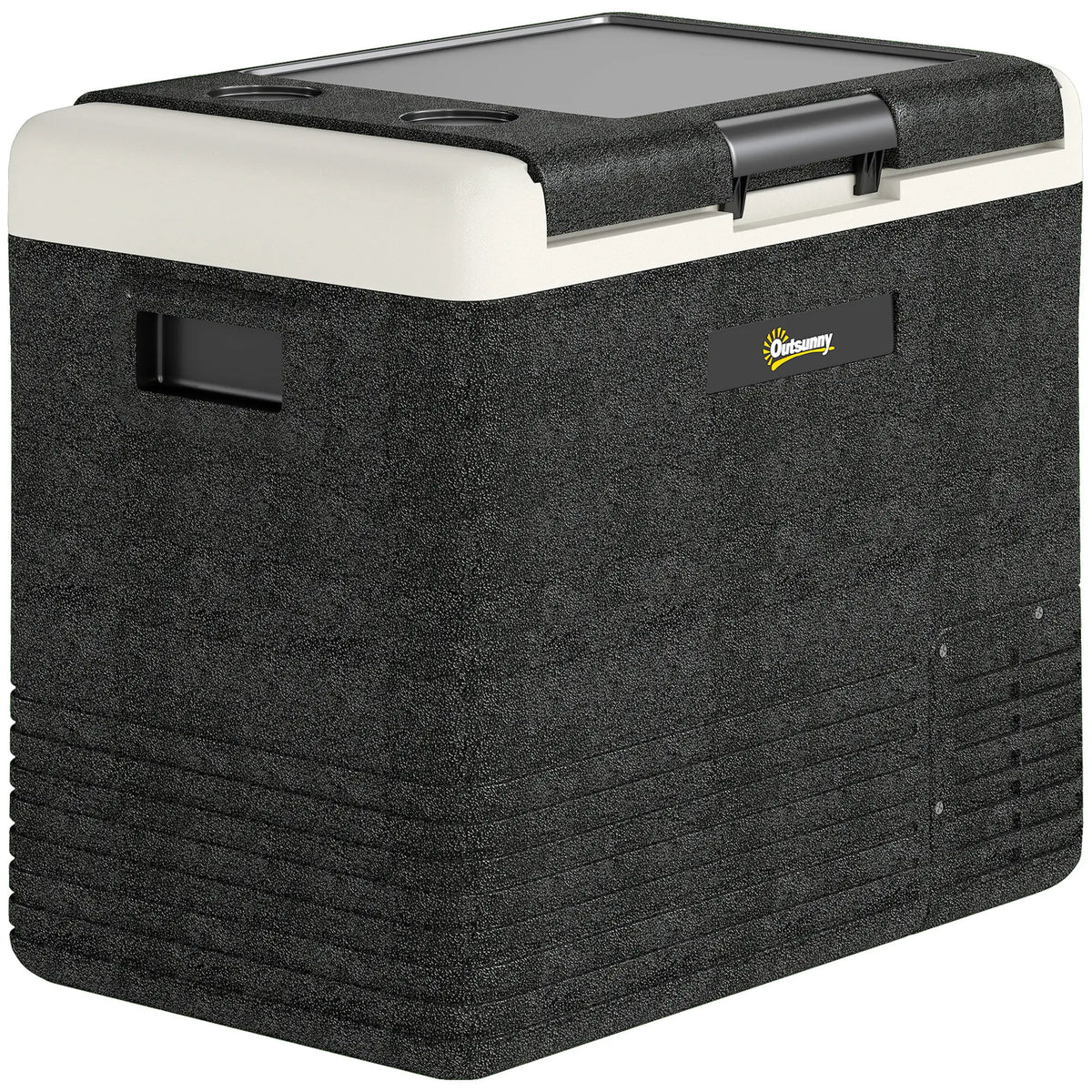 12 Volt Car Refrigerator, 53QT, -68-68 ℉, Portable Electric Cooler Car Coolers Black at Gallery Canada