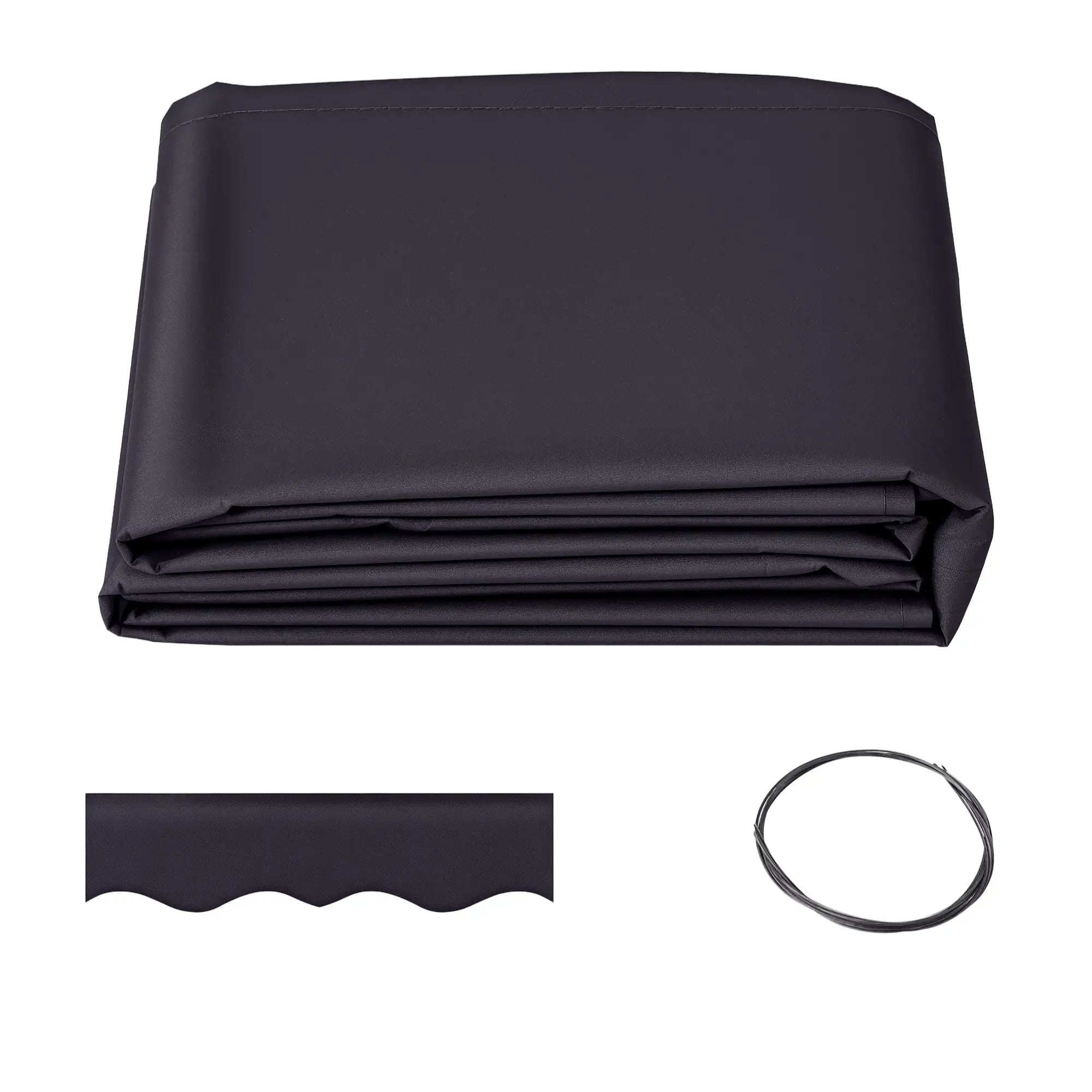 11' x 10' Retractable Awning Fabric Replacement, UV Protection, Grey Awning Fabric Replacement Grey at Gallery Canada